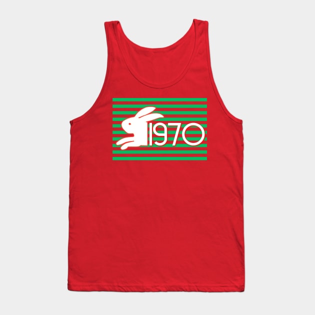 1970 SOUTH SYDNEY RABBITOHS - Sattler's Bunnies Tank Top by Simontology